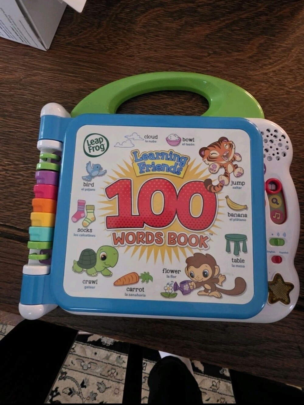 LeapFrog 100 Words Electronic Book | English Spanish Bilingual | Toddler Speech